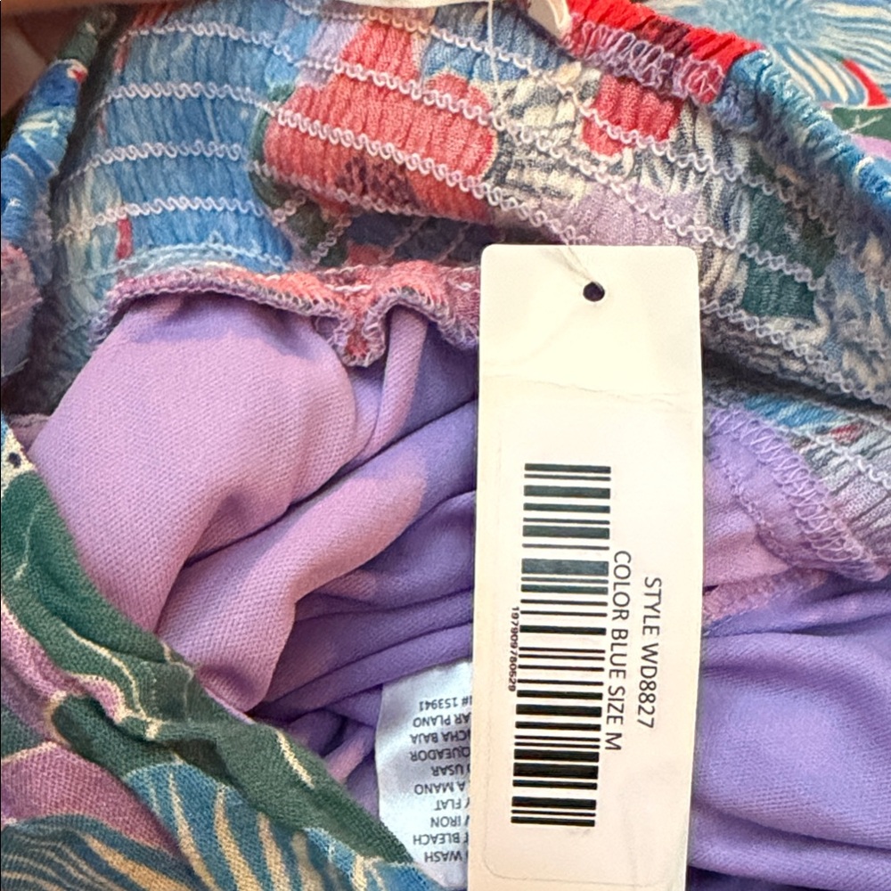 Blue Floral Halter Maxi Dress - Picture 4 of 4